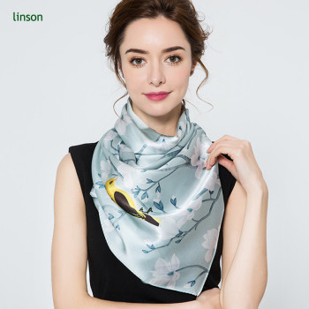 2017 new style new products on china market square twill silk scarf 120*120