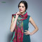 Beautiful printing silk big size long chiffon scarf for dubai or leo