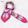 Chinese printing twill silk square scarves 90x90 for office ladies