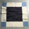 Geometric patterns scarf small size 52*52 square satin silk scarf
