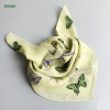 Cute square chiffon cdc scarf for little girls with butterfly printing