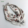 2017 spring chiffon cdc scarf with butterfly printing