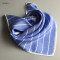 Stripe neckwear scarf with simple design sky blue color twill scarf