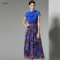 Wholesale high quality custom design digital print silk chiffon fabric for women dress