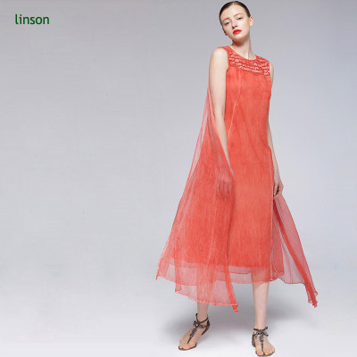 Factory direct custome design solid color silk fabric for ladies dress