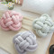 Europe Style OEM Service Handmade Knot Cushion Pink Color Knotted Pillow