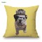 New design custom made animal dog digital printing cushion cover 45*45cm