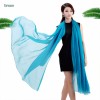 Fashion design solid color plain silk satin scarf