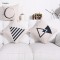 Wholesale European style black and white simple sofa chair cotton cushion cover decoration