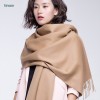 China factory new product custom solid color 100% cashmere scarf