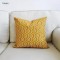 Custom fashion home decoration yellow cotton linen cushion cover