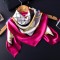 Hot sale high quality 100% silk crepe satin big square scarf