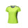 女性用蛍光グリーンの吸湿発散性Tシャツ