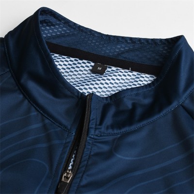 Custom wholesale Woven patch Cycling Singlet quick dry sublimation printing Cycling jersey singlet sleeveless cycling wear