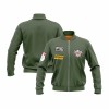 KAWASAKI Own Design Olive Green Men's Baseball Jackets Wholesale winter Baseball Jackets Design Personalized Sports Jackets