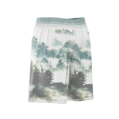 Men's sports mesh shorts basketball mesh shorts wholesale custom design pattern logo mesh shorts mens