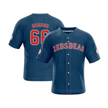 Customize embroidery baseball jersey shirt wholesale sublimation print custom baseball jersey