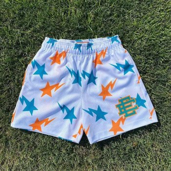 Custom mesh shorts tie-dye EE Eric Ericemanuel mesh basketball shorts sublimation mesh shorts