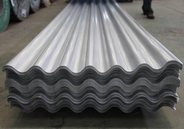 corrugated steel roofing sheet