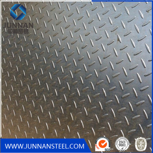 price of China standard steel checkered plate sizes