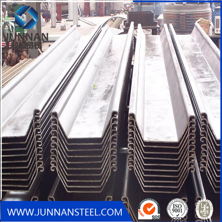 SYW295 390 hot rolled steel sheet pile for bridge and cofferdam