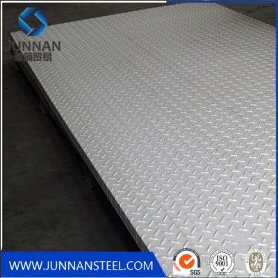 MS carbon steel checkered plate on construction