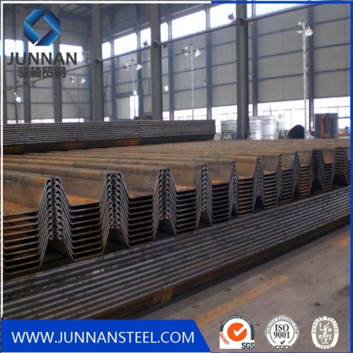 10.5mm thick U type used steel sheet pile Q390bz