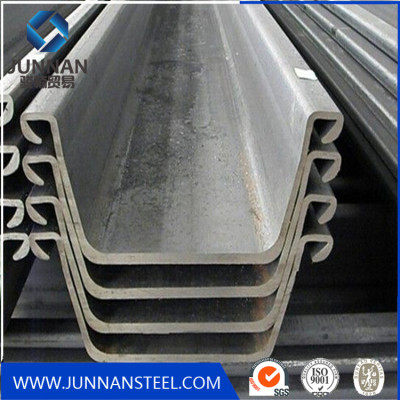 Q345 Z type profile sections steel sheet pile for building harbor