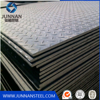 Factory hot rolled tear drop plate checkered steel plate with stock