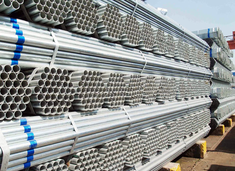 What are the steps in the galvanizing process?