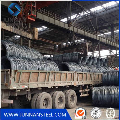 Low carbon hot rolled mild steel wire rod in coils