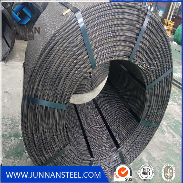 steel wire rod for prestressing concrete strand/pc strand for exported/12.7mm pc strand supplier