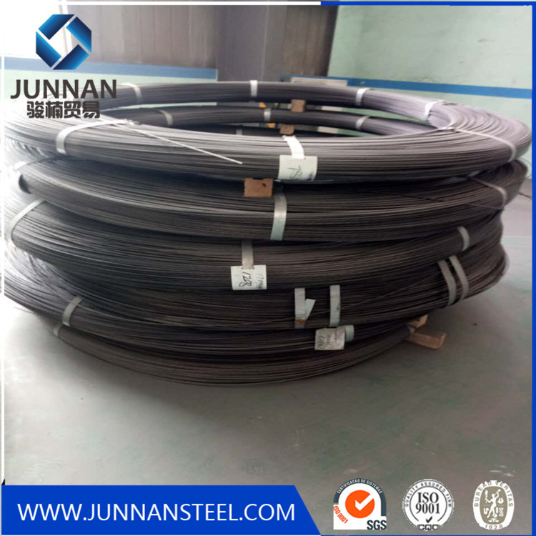 PC steel strand coil packed with steel strips for export shipment storage
