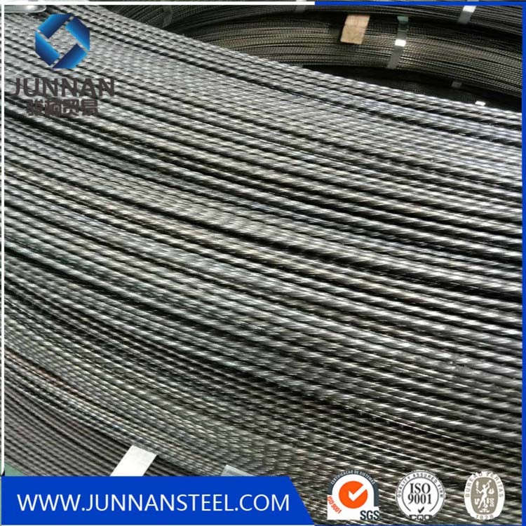 PC steel strand 1x7 7-wire and PC steel wire comparison showing structure difference