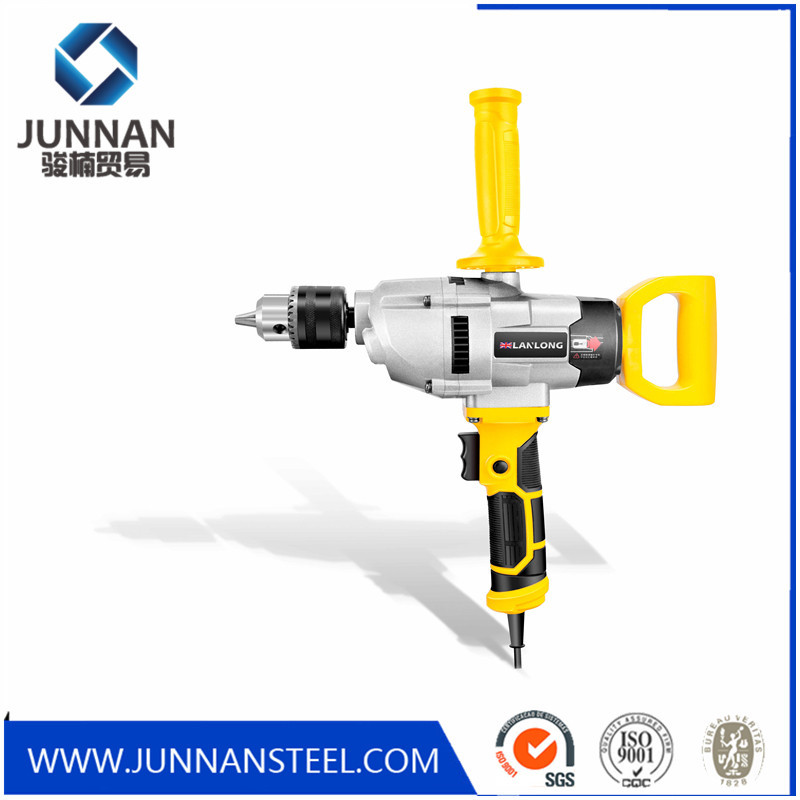 Rechargeable cordless brushless electric mixer with drill function