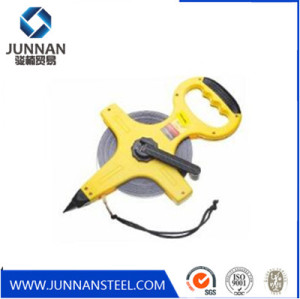 High quality ABS Case Fiberglass Tape Measure and retractable fiberglass measure tape with open reel construction tools