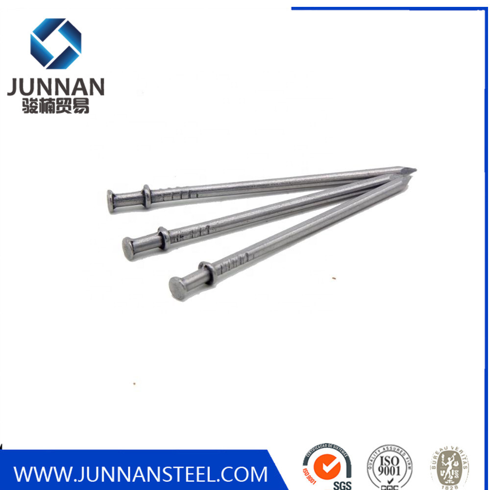 Two Point Wire Nails China Factory Polish Galvanized Two Double Head Wire Duplex Nail ...