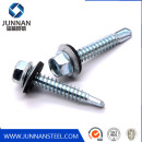 China wholesale galvanised metal hexagon head tek wood stainless steel hex self drilling screw with epdm washers roofing screw