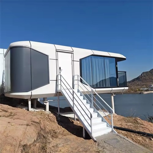 Fully Furnished Luxury Modern Prefabricated Mobile Space Capsule House