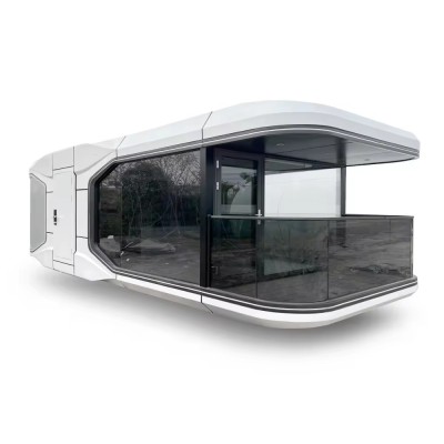 Tiny steel villa house luxury space capsule