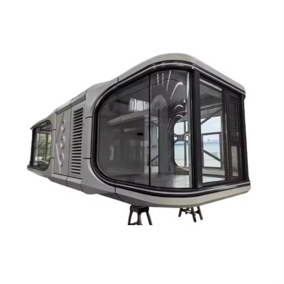 Tiny steel villa house luxury space capsule