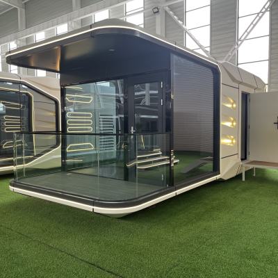 Manufacture mobile prefab house villa space capsule house modern tiny house with 2 bedroom