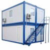 Easy assemble prefab Tiny home mobile Z type foldable flat-pack container house Prefabricate Flat Pack Container house for Sale