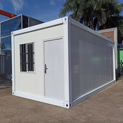 Detachable Hurricane proof Small tiny flat pack prefabricated housing containers 20ft houses