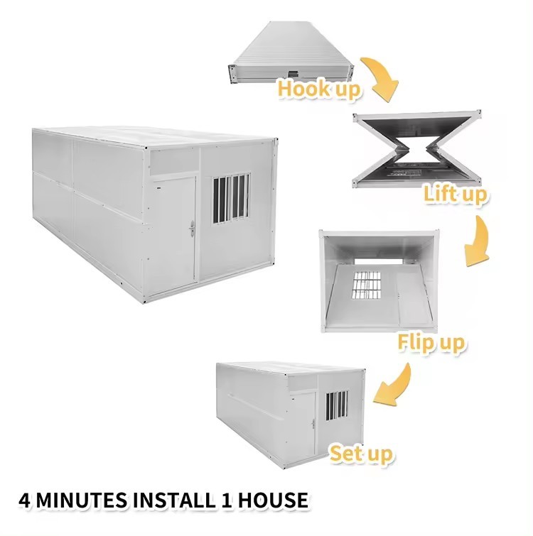 How to install a folding container house in 30 minutes?