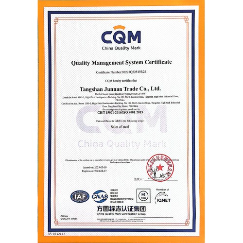 ISO 9001 certificate