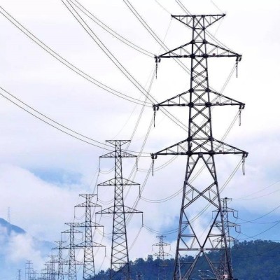 High Voltage Steel Power Transmission Tower With Hot Dip Galvanizing Over 50 Years Service Life For Sale