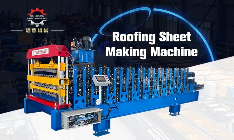 Roof roll forming machine