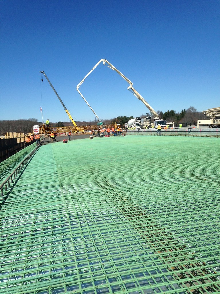 Steel rebar framework at a construction site, a downstream use of processed steel