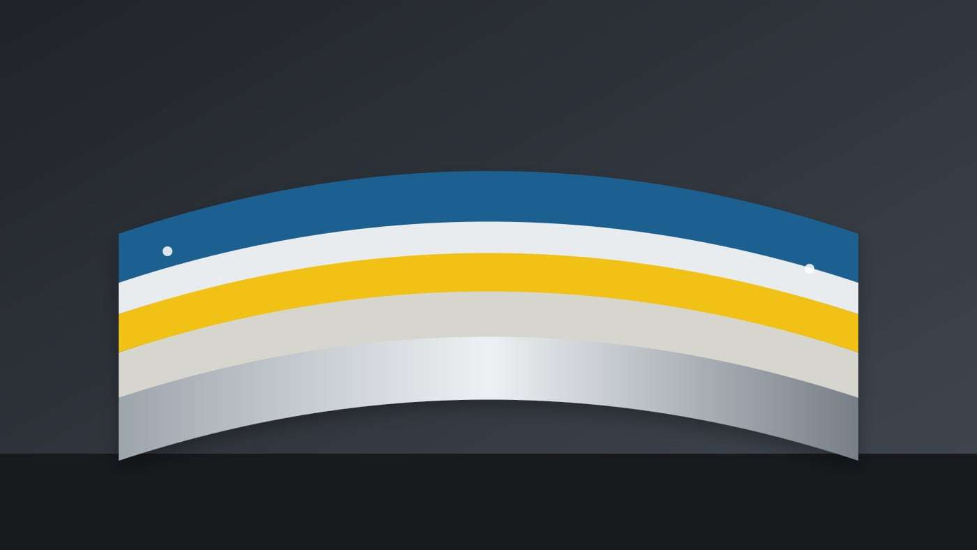 Editorial illustration of layered prepainted steel coating construction